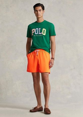 Oranssit miesten Ralph Lauren Traveler -uimahousut