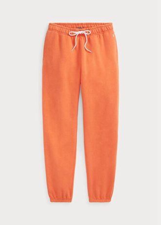 Oranssit naisten Ralph Lauren Fleece Athletics -housut Oranssit naisten Ralph Lauren Fleece Athletics -housut