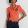 Oranssit naisten Ralph Lauren Jersey poolopaidat Oranssit naisten Ralph Lauren Jersey poolopaidat