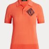 Oranssit naisten Ralph Lauren Jersey poolopaidat Oranssit naisten Ralph Lauren Jersey poolopaidat