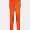 Oranssit naisten Ralph Lauren -joustavat lampaannahkaiset mokkajodhpur-leggingsit Oranssit naisten Ralph Lauren -joustavat lampaannahkaiset mokkajodhpur-leggingsit
