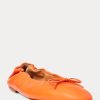 Oranssit naisten Ralph Lauren Poni-balettikengät Oranssit naisten Ralph Lauren Poni-balettikengät
