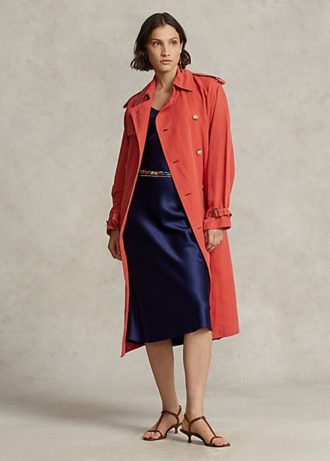 Oranssit naisten Ralph Lauren silkkisekoitetut takit