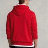 Punainen miesten Ralph Lauren Big Polo Crest -fleecehuppari Punainen miesten Ralph Lauren Big Polo Crest -fleecehuppari
