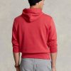 Punainen miesten Ralph Lauren tuplaneulottu huppari Punainen miesten Ralph Lauren tuplaneulottu huppari