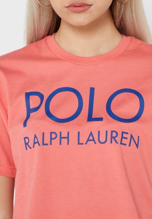 Punainen naisten Ralph Lauren Graphic Logo T-paidat Punainen naisten Ralph Lauren Graphic Logo T-paidat