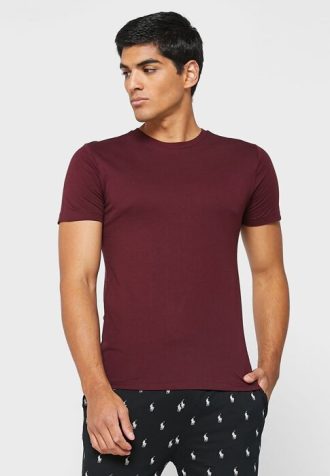 Punaiset miesten Ralph Lauren 3 Pack Assorted Crew Neck T-paidat Punaiset miesten Ralph Lauren 3 Pack Assorted Crew Neck T-paidat