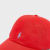 Punaiset miesten Ralph Lauren Essential kaarevat Peak -hatut Punaiset miesten Ralph Lauren Essential kaarevat Peak -hatut