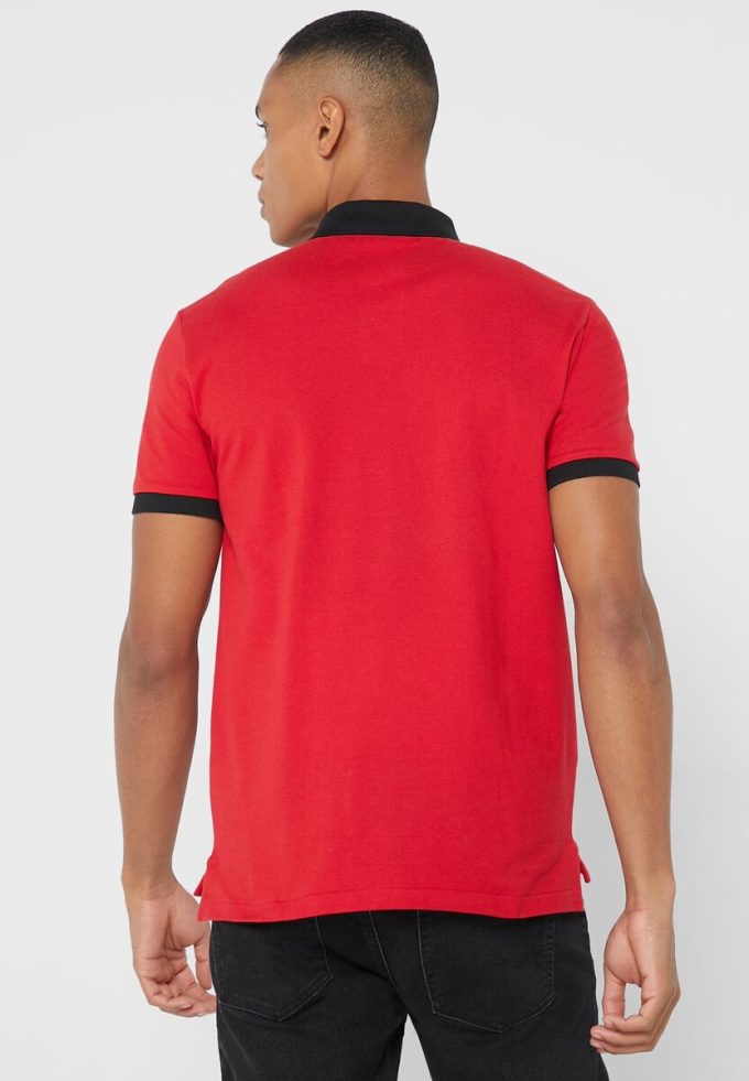 Punaiset miesten Ralph Lauren Essential T-paidat Punaiset miesten Ralph Lauren Essential T-paidat