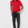 Punaiset miesten Ralph Lauren Essential T-paidat Punaiset miesten Ralph Lauren Essential T-paidat