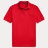 Punaiset miesten Ralph Lauren Ikoniset mesh poolopaidat Punaiset miesten Ralph Lauren Ikoniset mesh poolopaidat