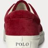 Punaiset miesten Ralph Lauren Keaton vakosamettilenkkarit