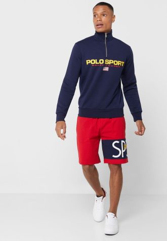 Punaiset miesten Ralph Lauren -logohousut