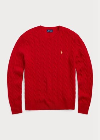 Punaiset miesten Ralph Lauren Lunar New Year villa-kashmir neulepuserot Punaiset miesten Ralph Lauren Lunar New Year villa-kashmir neulepuserot
