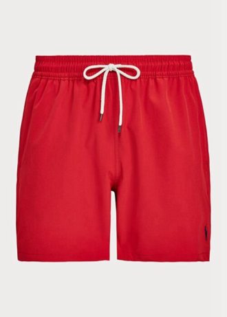 Punaiset miesten Ralph Lauren Traveler -uimahousut
