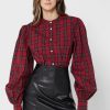 Punaiset naisten Ralph Lauren Button Down Topit Punaiset naisten Ralph Lauren Button Down Topit