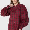 Punaiset naisten Ralph Lauren Button Down Topit Punaiset naisten Ralph Lauren Button Down Topit