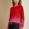 Punaiset naisten Ralph Lauren Lunar New Year -neulotut neulepuserot Punaiset naisten Ralph Lauren Lunar New Year -neulotut neulepuserot