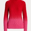 Punaiset naisten Ralph Lauren Lunar New Year -neulotut neulepuserot Punaiset naisten Ralph Lauren Lunar New Year -neulotut neulepuserot