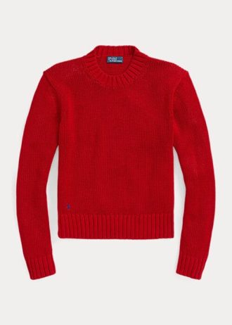 Punaiset naisten Ralph Lauren -puuvillapuserot Punaiset naisten Ralph Lauren -puuvillapuserot