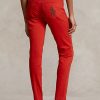 Punaiset naisten Ralph Lauren Tompkinsin korkeat, kapeat farkut Punaiset naisten Ralph Lauren Tompkinsin korkeat, kapeat farkut