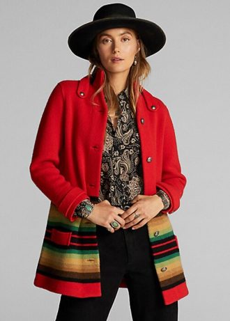 Punaiset naisten Ralph Lauren -villatakit