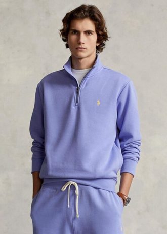 Purppura miesten Ralph Lauren Rl Fleece -huppari