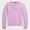 Purppura naisten Ralph Lauren Fleece Crewneck Pullover -pusero