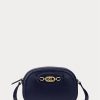 Ranskan laivaston naisten Ralph Lauren -nahkaiset keskikokoiset Jordynn Crossbody -laukut Ranskan laivaston naisten Ralph Lauren -nahkaiset keskikokoiset Jordynn Crossbody -laukut