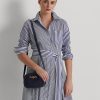 Ranskan laivaston naisten Ralph Lauren -nahkaiset keskikokoiset Jordynn Crossbody -laukut Ranskan laivaston naisten Ralph Lauren -nahkaiset keskikokoiset Jordynn Crossbody -laukut