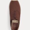 Ruskea naisten Ralph Lauren Canvas -nauhainen Espadrille
