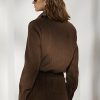 Ruskea naisten Ralph Lauren Hugh Lamb-mokka & Herringbone takit