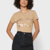 Ruskea naisten Ralph Lauren Pyöreäkaula-aukkoiset T-paidat Ruskea naisten Ralph Lauren Pyöreäkaula-aukkoiset T-paidat