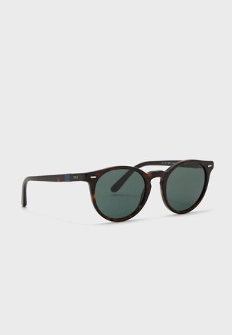 Ruskeat miesten Ralph Lauren 0Ph4151 pyöreät aurinkolasit