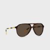 Ruskeat miesten Ralph Lauren 0Ph4173 Clubmaster aurinkolasit