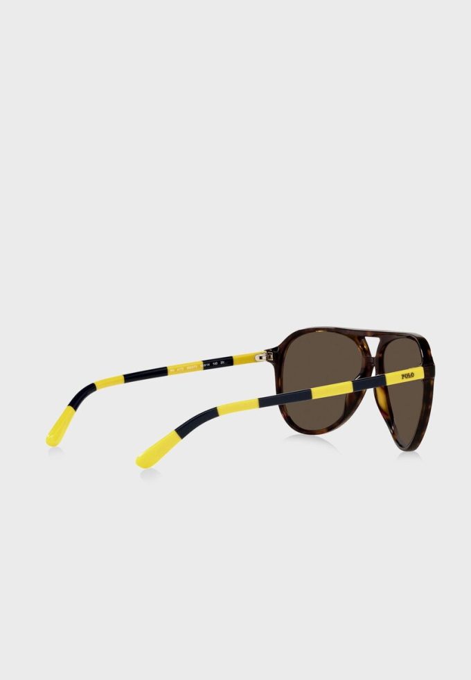 Ruskeat miesten Ralph Lauren 0Ph4173 Clubmaster aurinkolasit