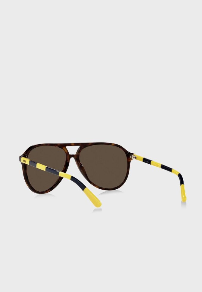 Ruskeat miesten Ralph Lauren 0Ph4173 Clubmaster aurinkolasit