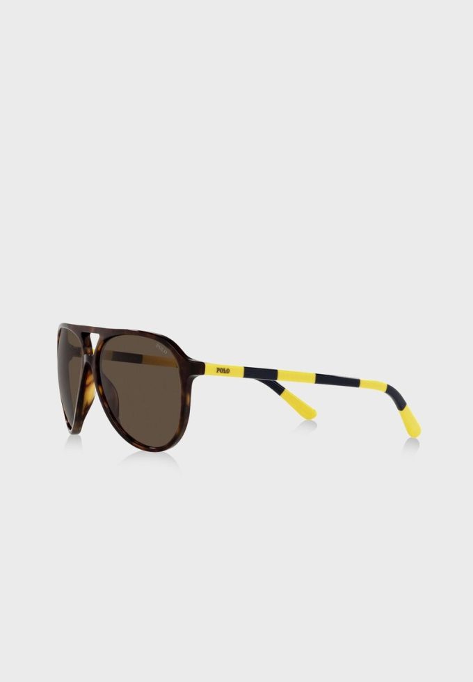 Ruskeat miesten Ralph Lauren 0Ph4173 Clubmaster aurinkolasit