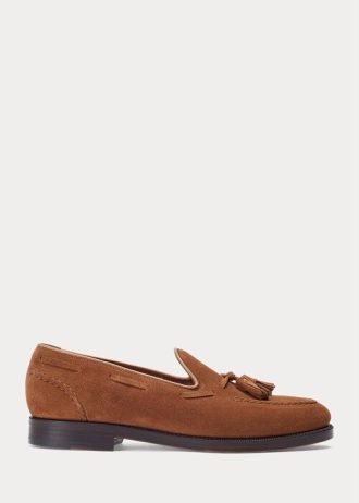 Ruskeat miesten Ralph Lauren Boothin mokkanahkaiset loaferit