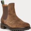 Ruskeat miesten Ralph Lauren Brysonin mokkanahkaiset Chelsea-saappaat Ruskeat miesten Ralph Lauren Brysonin mokkanahkaiset Chelsea-saappaat