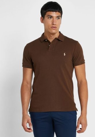 Ruskeat miesten Ralph Lauren Essential poolopaidat Ruskeat miesten Ralph Lauren Essential poolopaidat