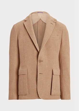 Ruskeat miesten Ralph Lauren Hadley -kuvioidut Twill-urheilubleiserit Ruskeat miesten Ralph Lauren Hadley -kuvioidut Twill-urheilubleiserit