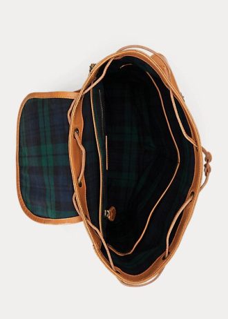 Ruskeat miesten Ralph Lauren Heritage -nahkareput
