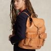 Ruskeat miesten Ralph Lauren Heritage -nahkareput Ruskeat miesten Ralph Lauren Heritage -nahkareput
