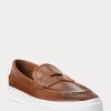 Ruskeat miesten Ralph Lauren Keaton nahkaiset Penny Loaferit