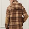 Ruskeat miesten Ralph Lauren Nicholsin ruudulliset villatakit Ruskeat miesten Ralph Lauren Nicholsin ruudulliset villatakit