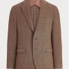 Ruskeat miesten Ralph Lauren Polo pehmeät kalanruotobleiserit Ruskeat miesten Ralph Lauren Polo pehmeät kalanruotobleiserit
