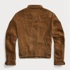 Ruskeat miesten Ralph Lauren Roughout mokkanahkatakit Ruskeat miesten Ralph Lauren Roughout mokkanahkatakit