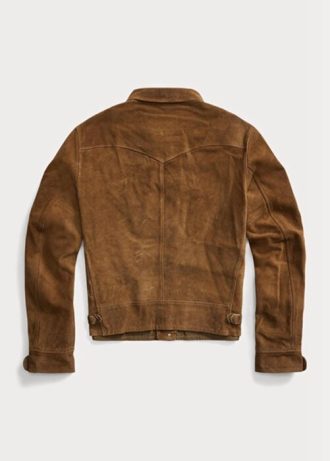 Ruskeat miesten Ralph Lauren Roughout mokkanahkatakit