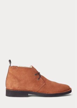 Ruskeat miesten Ralph Lauren Talan Suede Chukka Boots Ruskeat miesten Ralph Lauren Talan Suede Chukka Boots
